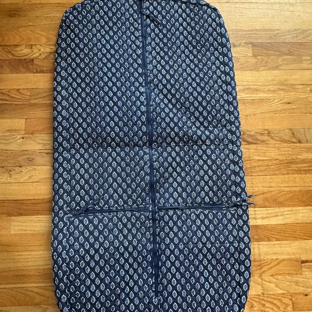 Maggi B Blue Patterned Garment Bag